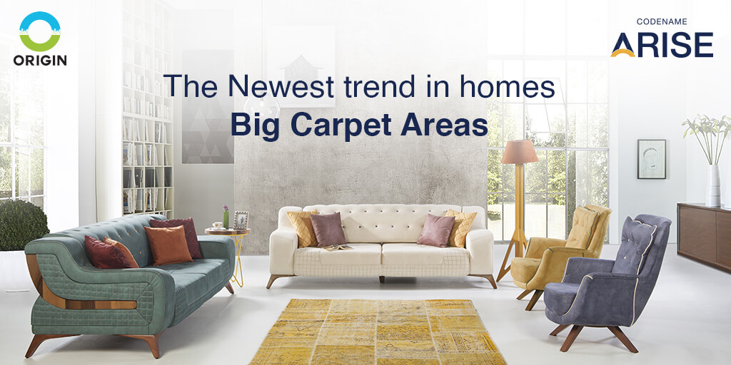The Newest trend in homes- Big Carpet Areas